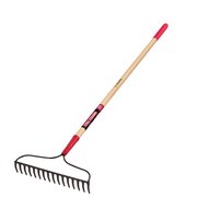 Truper Tru-Tough 59.75 in. 16 Tine Steel Bow Rake Wood Handle R-16AM-E